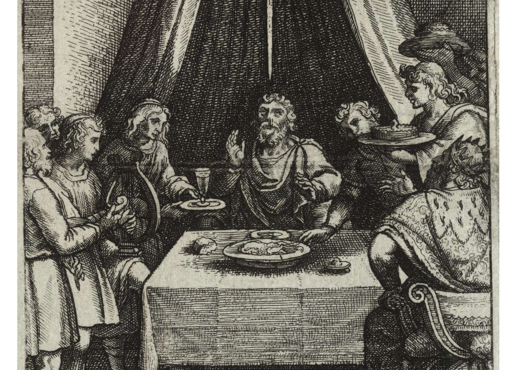 Wenceslas Hollar - The Sword of Damocles