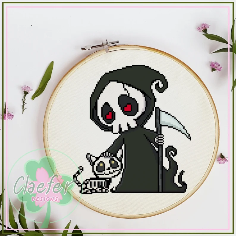 https://www.etsy.com/listing/867043022/death-and-cats-grim-reaper-and-skeleton